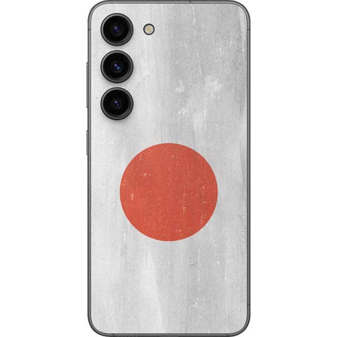 Japanese Flag Distressed Galaxy S23 Skin